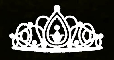 Alden white tiara